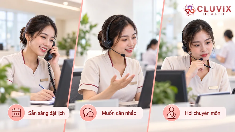 Nhân viên CSKH chọn cách phản hồi phù hợp khi khách mới hỏi lịch, muốn cân nhắc hoặc hỏi chuyên môn