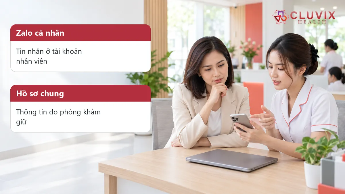 quản lý khách hàng bằng Zalo cá nhân tại phòng khám