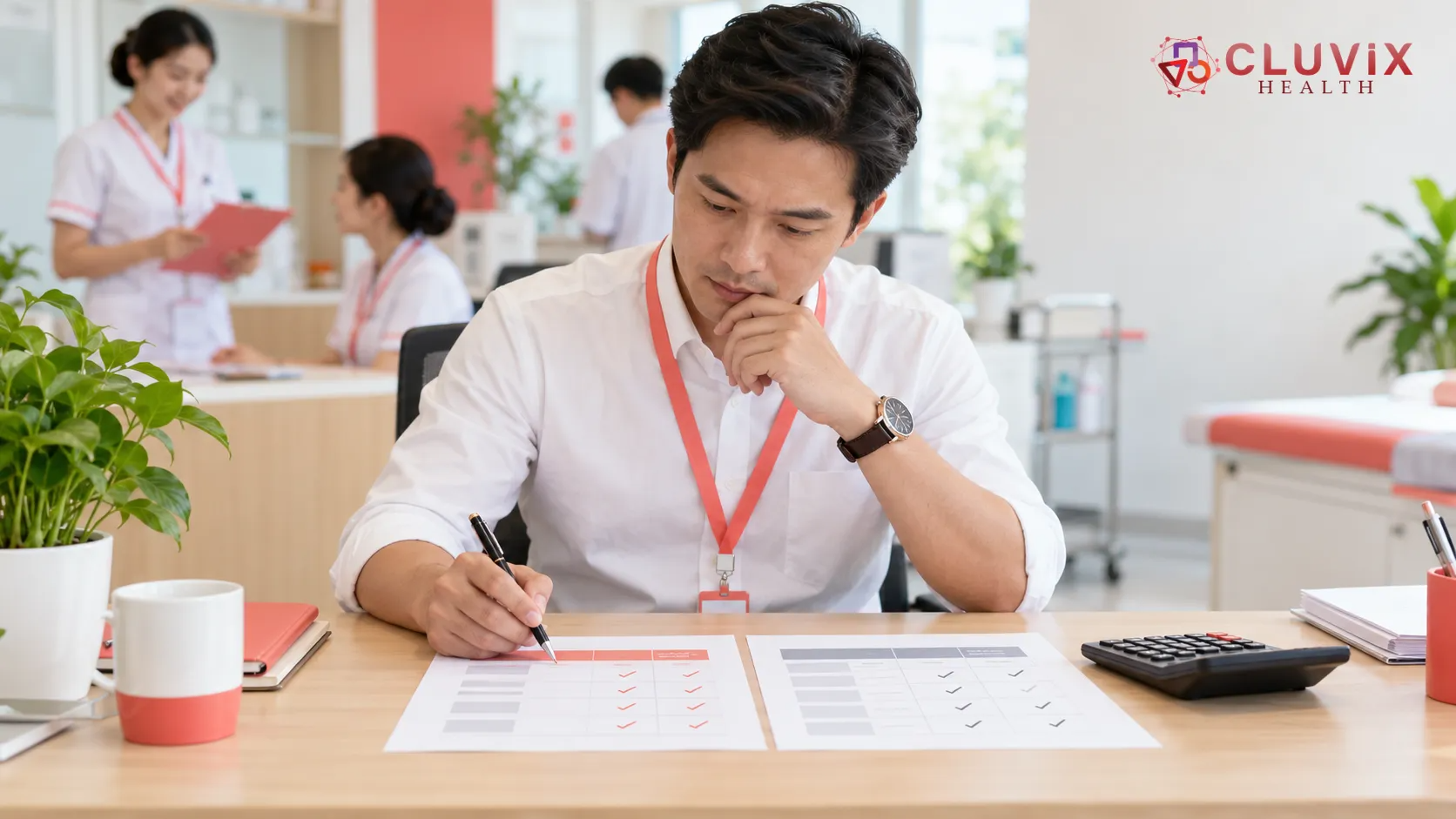 quản lý phòng khám so sánh hai bảng chấm điểm phần mềm