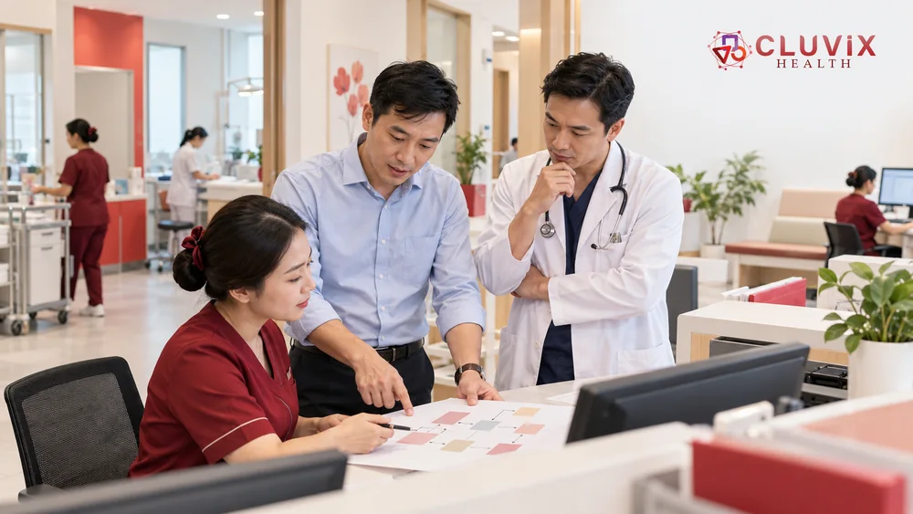 Khó khăn trong quản lý phòng khám khi các bộ phận cùng rà soát việc bàn giao